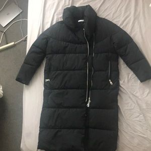 Quilted water-repellent coat